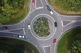 A traffic circle